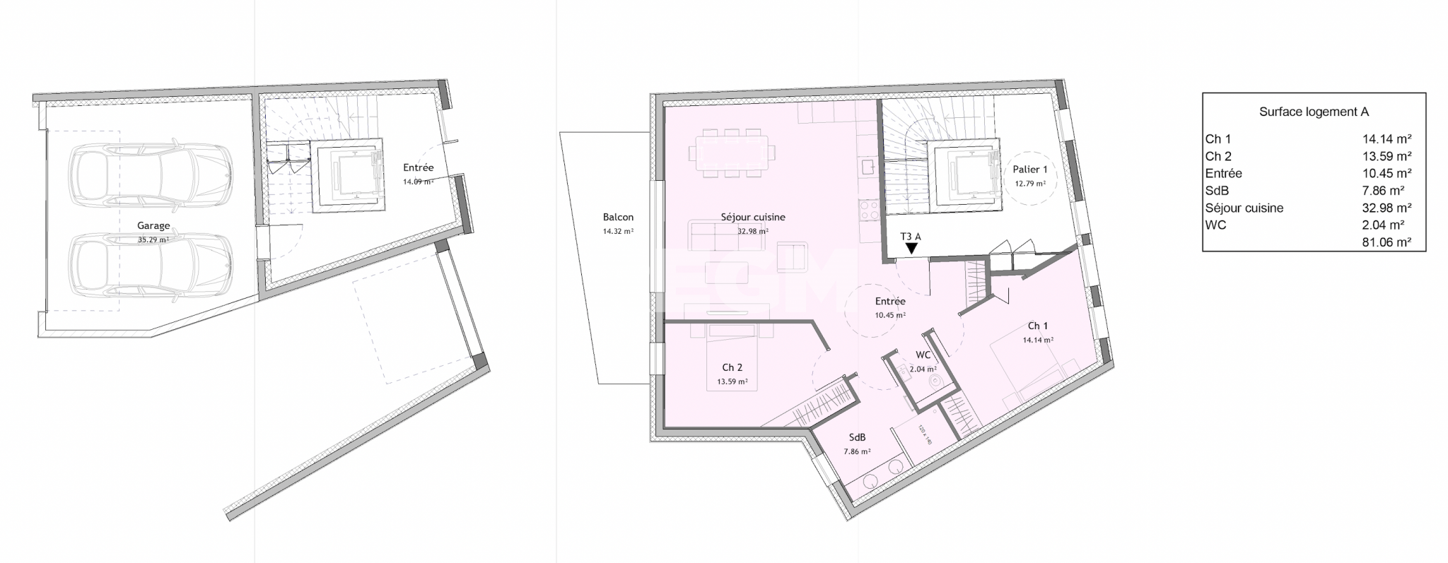 Vente Appartement à Arras 3 pièces