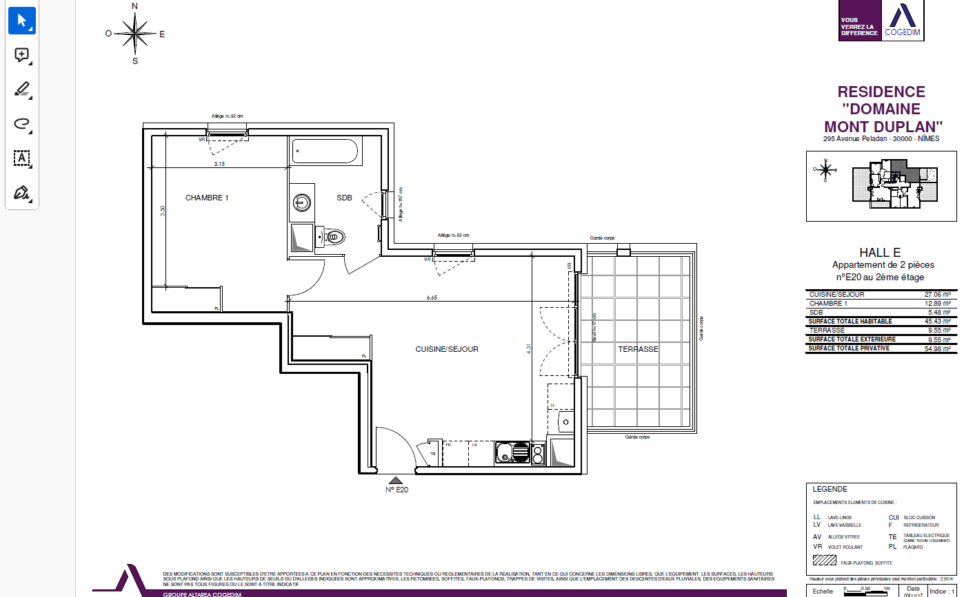 Location Appartement à Nîmes 2 pièces