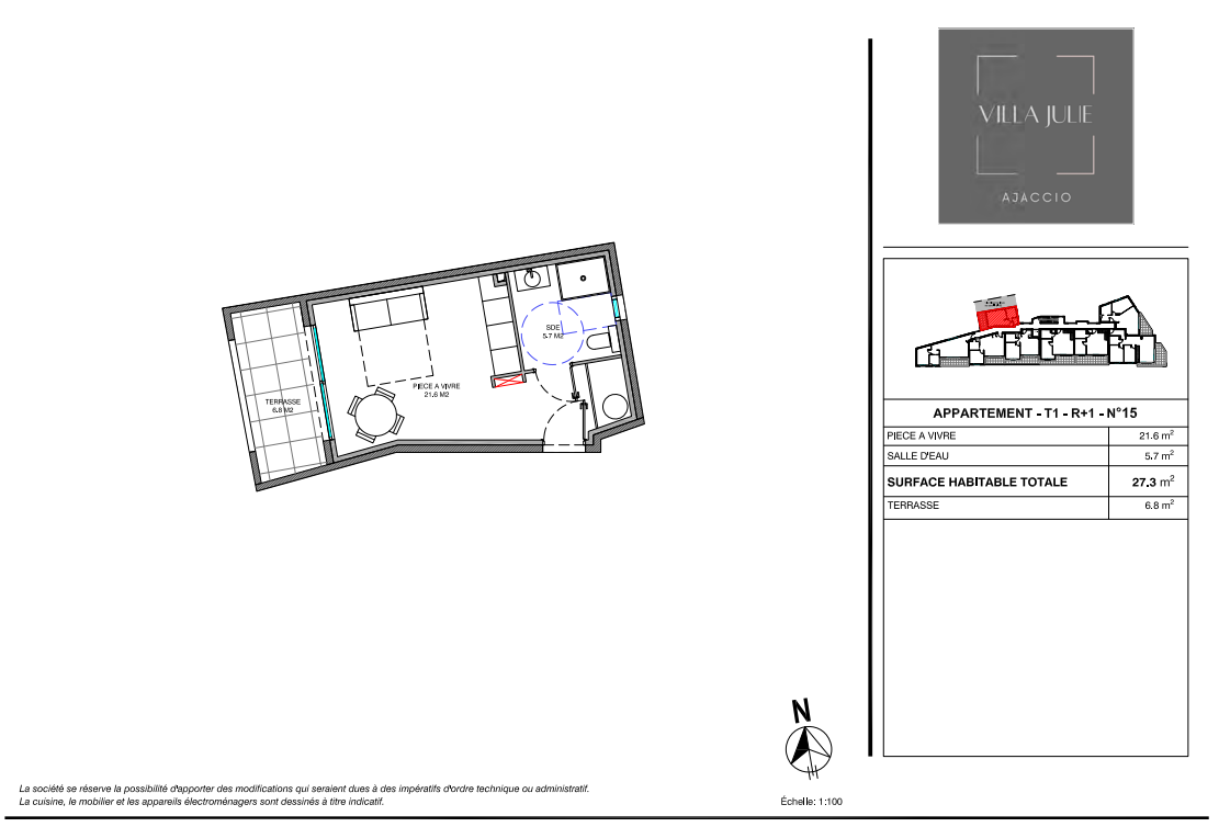 Vente Appartement à Ajaccio 1 pièce