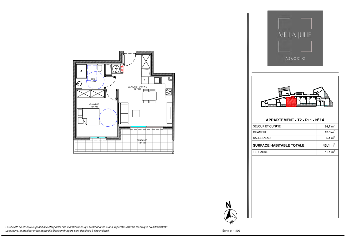 Vente Appartement à Ajaccio 2 pièces