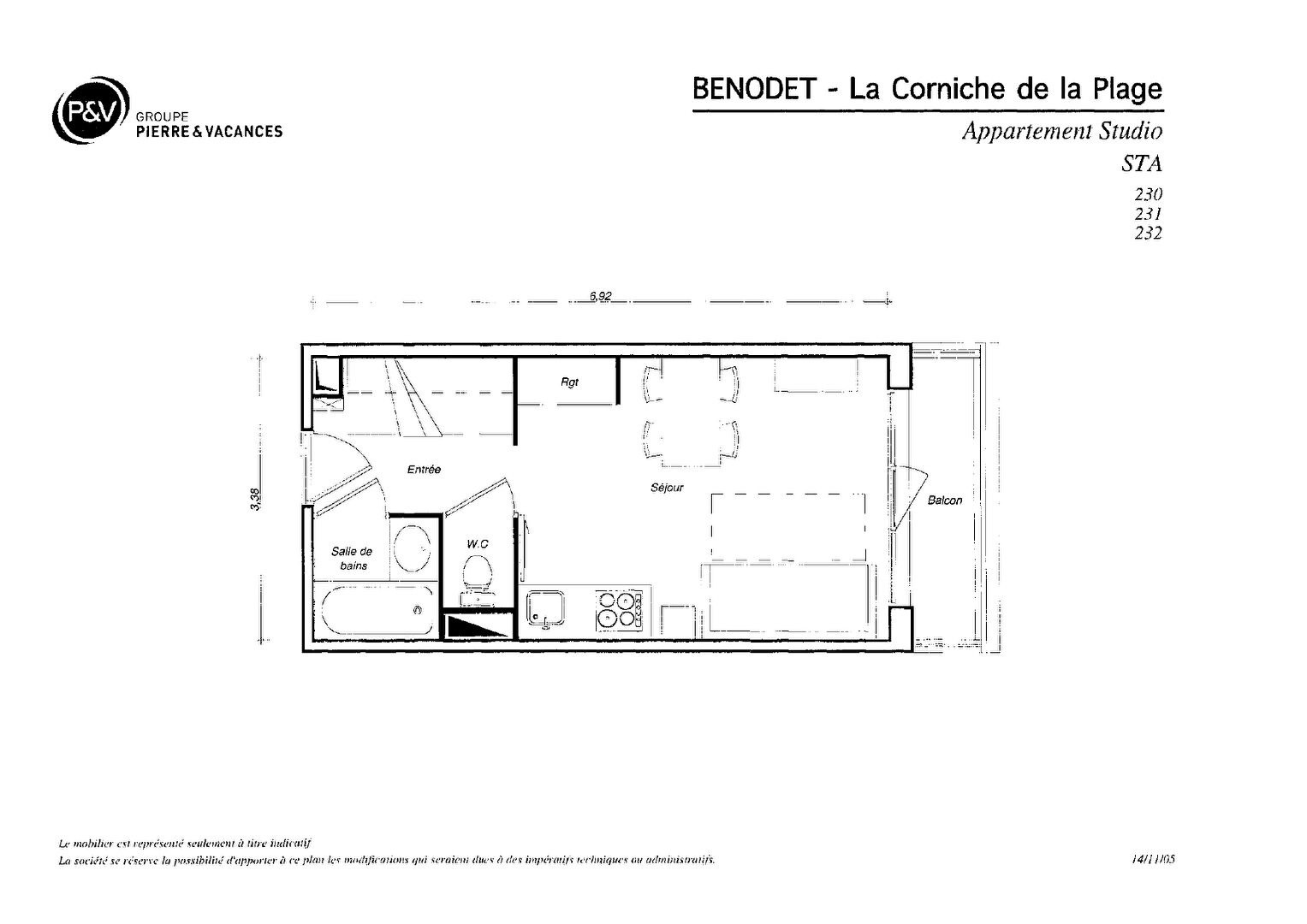 Vente Appartement à Bénodet 1 pièce