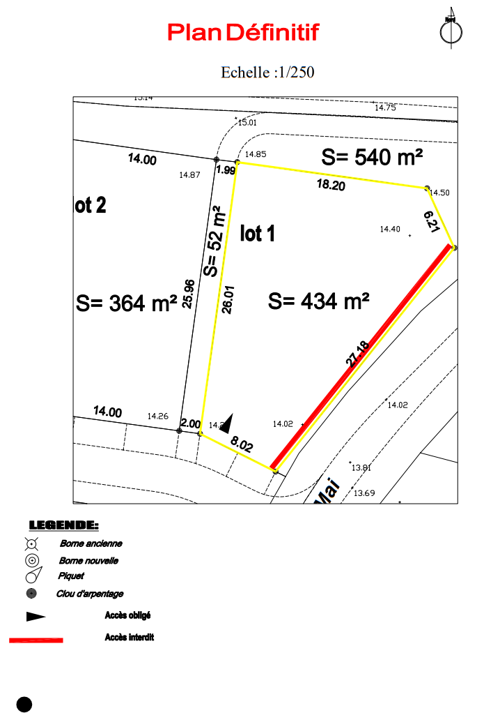 Vente Terrain à Angles 0 pièce