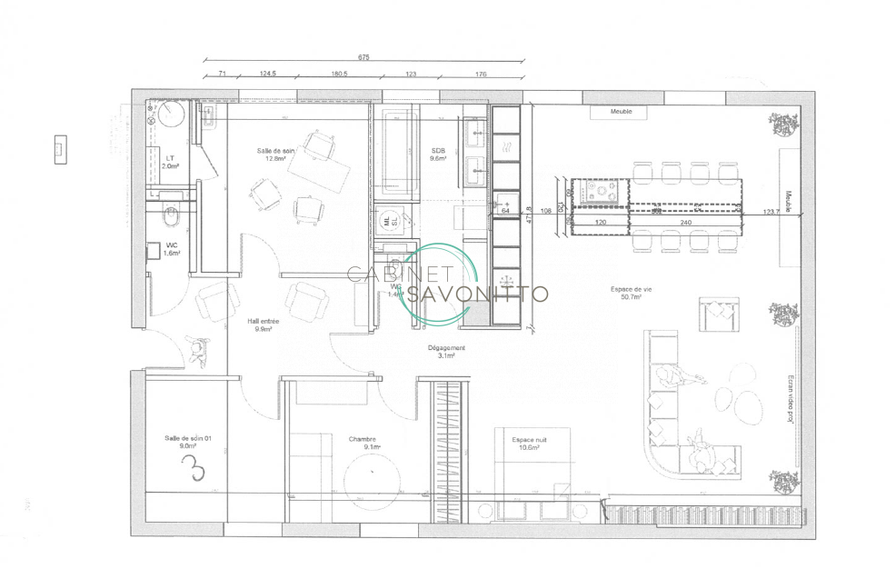 Location Bureau / Commerce à Marseille 1er arrondissement 4 pièces