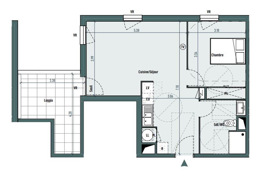 Vente Appartement à Gignac 2 pièces