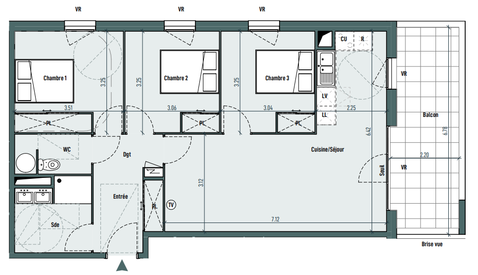 Vente Appartement à Gignac 4 pièces