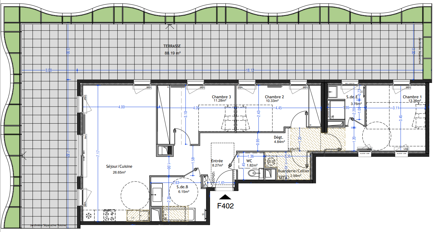 Vente Appartement à Montpellier 4 pièces