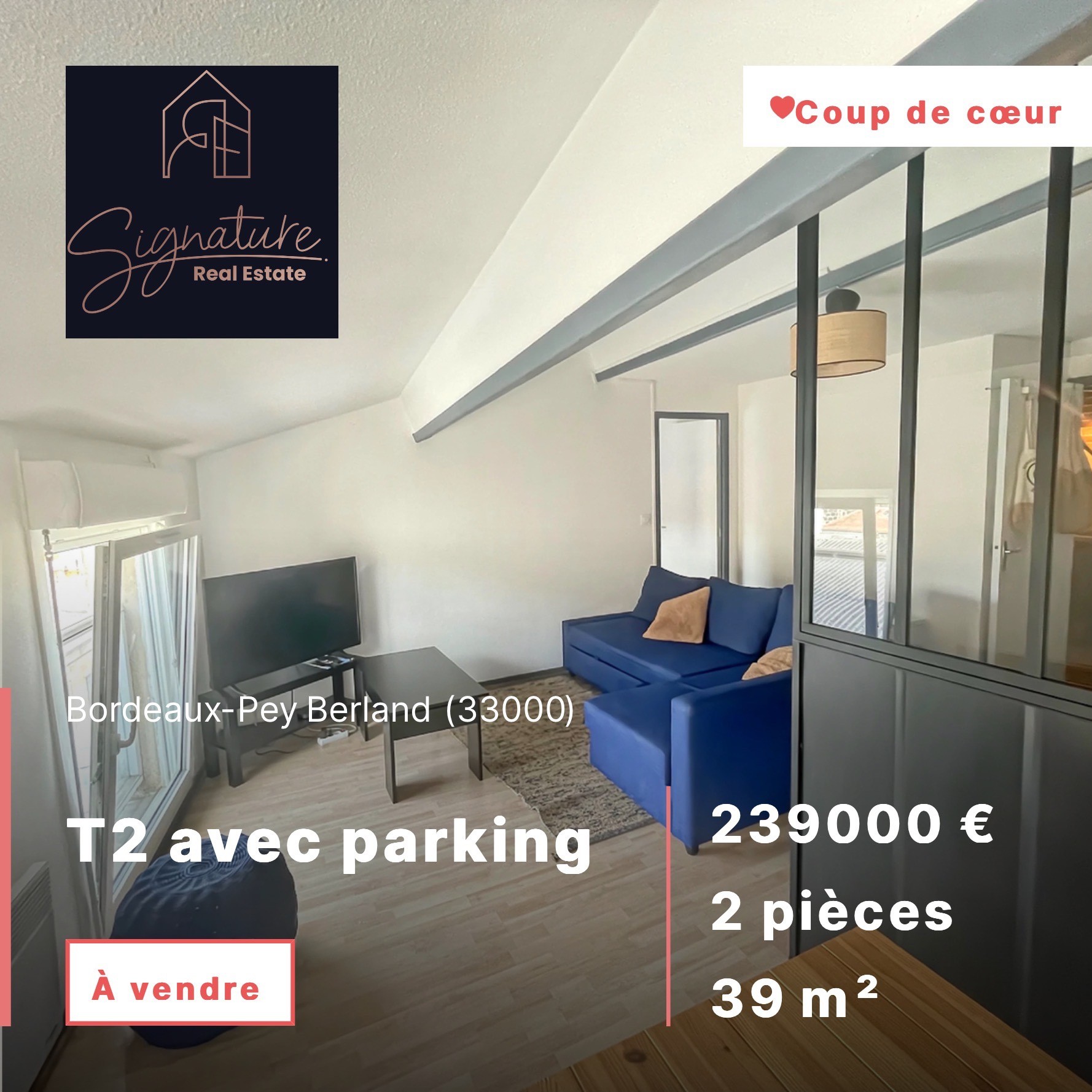 Vente Appartement à Bordeaux 2 pièces