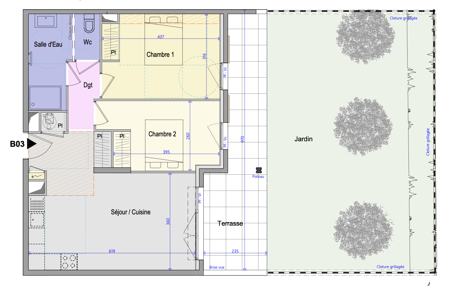 Vente Appartement à Draguignan 3 pièces