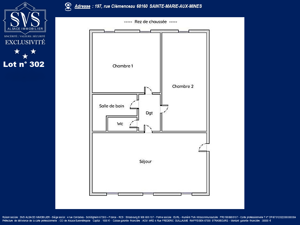 Vente Appartement à Sainte-Marie-aux-Mines 3 pièces