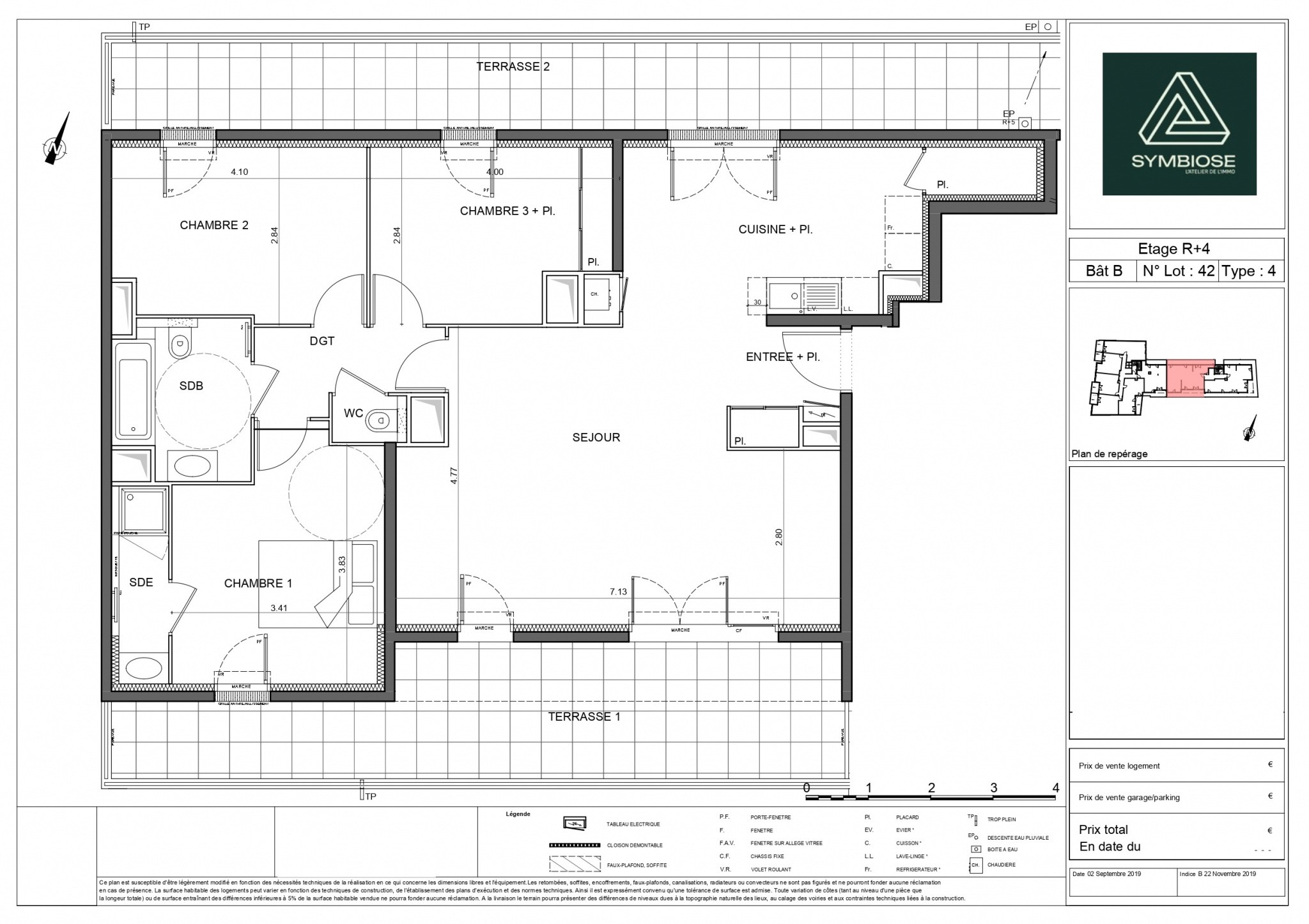 Vente Appartement à Saint-Laurent-du-Var 4 pièces